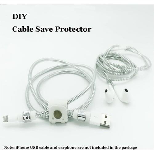 Wire Protectors Headphone Cable Saver,Spiral Strain Relief Cord Sleeves for most of Charging Data cable , Wire Organizer Cord