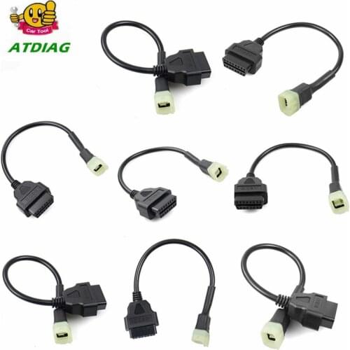 OBD2 Connector for Motorcycle Motobike For YAMAHA 3pin 4pin For HONDA 4Pin For KTM 6pin Moto For Ducati OBD OBD2 Extension cable