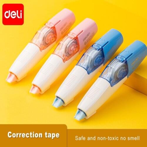 Deli Pen-type Replaceable Core Correction Tape 6m Correction Tape Student Office U-shaped Portable Word Change Tape