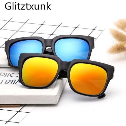 Glitztxunk 2018 Sunglasses Tiger Head Decorative Sunglasses tide Men Vintage Square Black Super Frame Korean Sun Glasses UV400