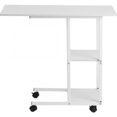 Home Office Portable Mobile Over Bed Table Sofa Couch Rolling Wheel Laptop Computer Desk Tool