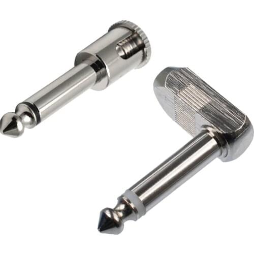 Welding-free Audio Cable 6.35mm Mono Plug Converter for Guitar Microphone Accessory