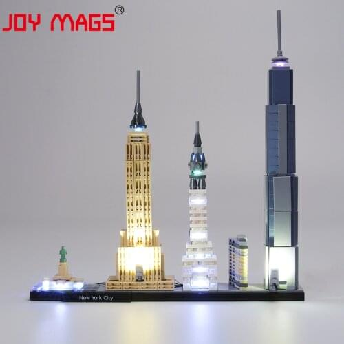 JOY MAGS Only Led Light Kit For 21028 Architecture New York City ， (NOT Include Model)