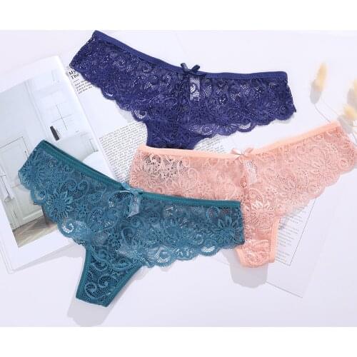 Fashion Womens Panties Transparent Underwear Women Lace Soft Briefs Sexy Lingerie intimates Female Underpants Middle Waist
