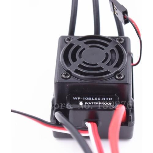 RC 50A Waterproof ESC 2S 3S SBEC 6V/3A 2-3S Lipo 4-9cells NiMH 2650 Motor For 1/10 Scale Models Remote Control Car WP-10BL50-RTR