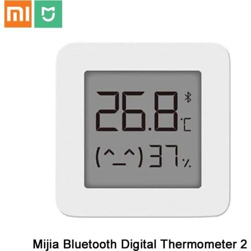 XIAOMI Mijia Bluetooth Digital Thermometer 2 Wireless Smart Temperature Humidity Sensor LCD Screen Digital Moisture Meter