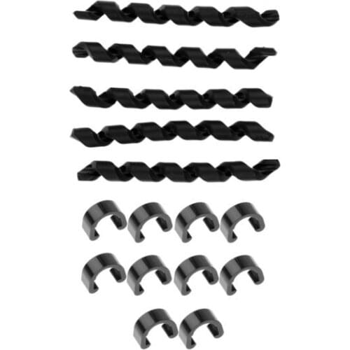 Bike Frame Protector Cable Outer Brake Gear Hosing + Bike C-Clips Cable Housing Guide