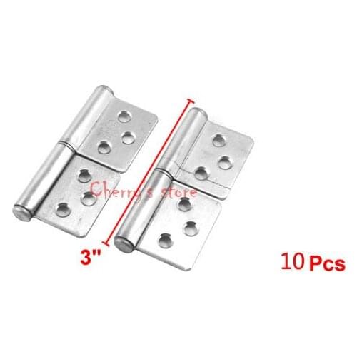 Most Favorable Wholesale Price10 Pcs/lot 3" Long Stainless Steel Two Leaves Door Window Flag Hinges