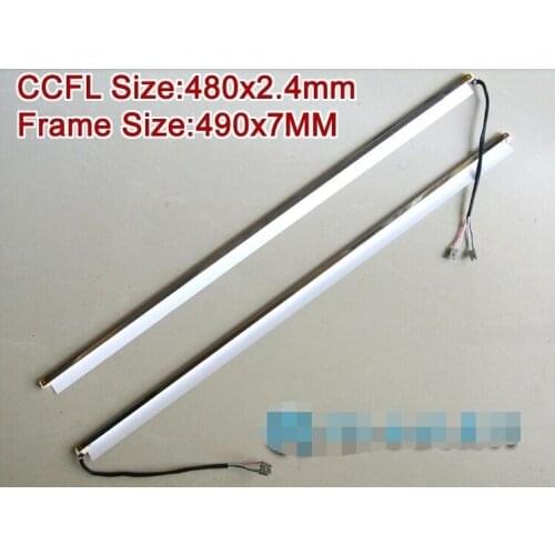 2PCS 22'' inch wide dual lamps CCFL with frame,LCD lamp backlight with housing,CCFL with cover,CCFL:480mmx2.4mm,FRAME:490mmx7mm