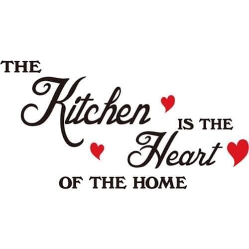 36*30cm Letter Wall Sticker Reusable Kitchen Wall Decal Waterproof Window Sticker PVC Door Decoration Household Decor