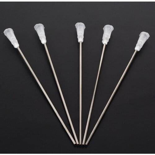 5Pcs Syringe Needle Tips 14Ga Blunt Dispensing Adhesive Stainless Steel Syringe Needle Tips For Gluing The Electronic Components