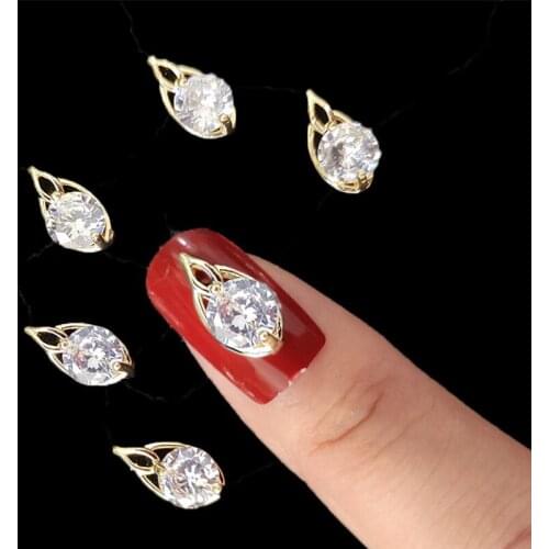 Zircon Nail Diamonds Jewelry Luxury Nail Art Rhinestones Decoration 3d High Quality Crystals Charms for Nails Supplies Dazzling