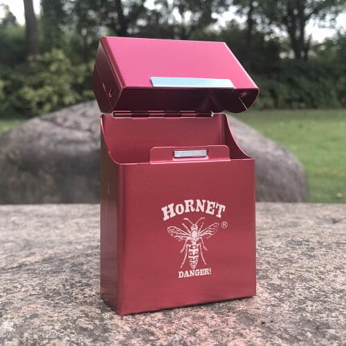 HONEYPUFF Classic Aluminum Cigarette Case Cover 22*60*93MM For Classic Cigarettes Case Holder Hard Metal Tobacco Box Case Cover