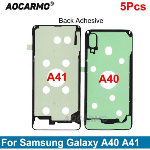 Aocarmo 5PCS Back Cover Adhesive Sticker Glue For Samsung Galaxy A40 A41 Replacement Parts