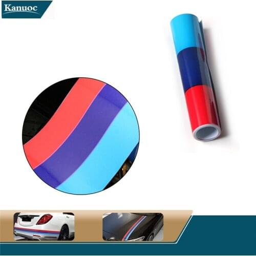 Car Sticker Car-Styling Decoration 3-Color Car Body Hood Decal For BMW M3 M5 E36 E46 E60 E90 Accessories 1.2m/1.5m/2m/3m/4m/5m