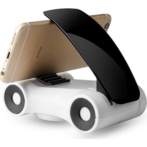 Car Phone Holder Cute Car Model Style Interior Dashboard Mount Mobile GPS Stand Holder for 6" Less Xiaomi Huawei Sumsung iPhone