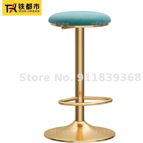 Bar Chair Nordic Modern Simple Net Red Luxury Household Lift Rotating Chair Bar Front Desk High Stool