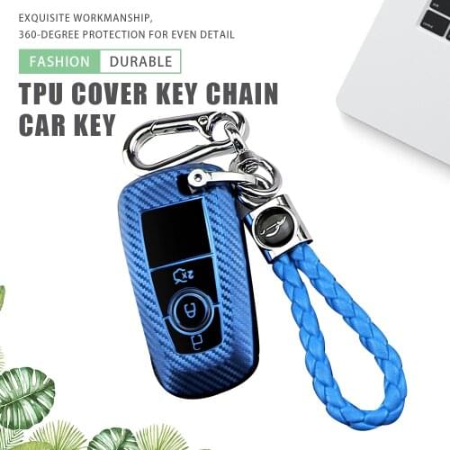 TPU Car Key Case Cover Key Chain Ring for Ford F150 F250 F350 Fusion Mustang Explorer Mondeo Fiesta Ranger Eco Sport Lincoln