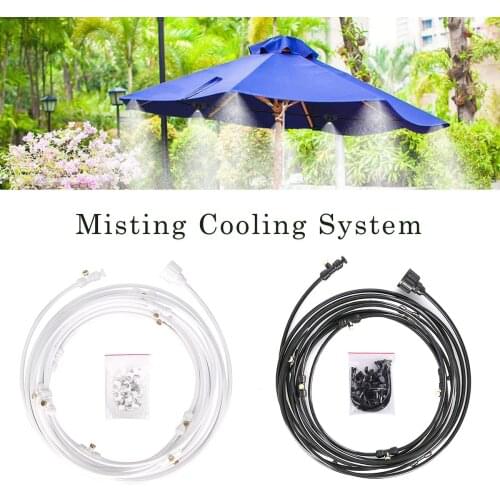 Water Spray Irrigation Kit Wet Fog Garden Nebulizer Outdoor Misting Cooling System Water Mist For Greenhouse Humidify Patio