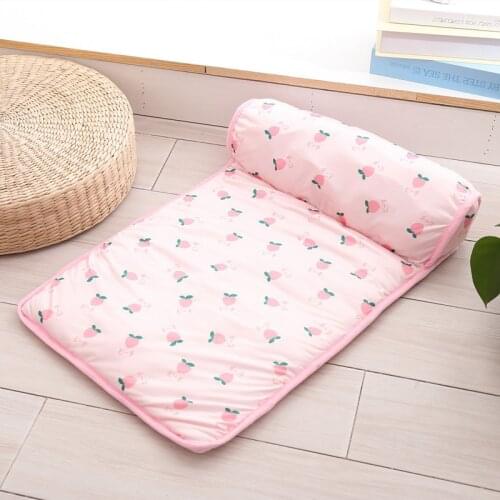 Summer Pet Mat Ice Silk Cool Feeling Dog Cat Cooling Mat Dog Kennel Cushion Sleeping Mat Cooling Ice Summer Pad