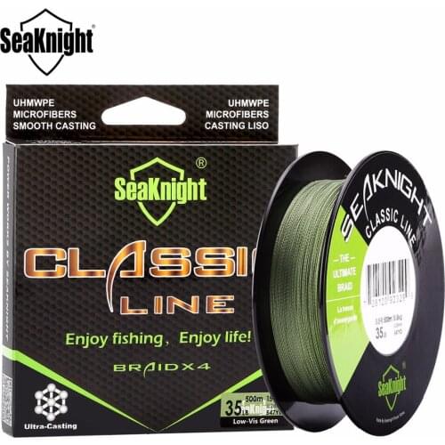 Hot Sale new Fishing Line Carp Fishing Saltwater Rope Classic Braided 500M 4 Strand 6-80LB PE Strong Multifilament 5 Colors
