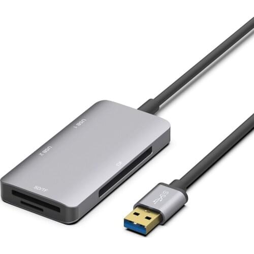 Multi Stripe usb hub for Mobile Phone Smart PD with Card Reader hubs Dock for apple and Microsoft laptop