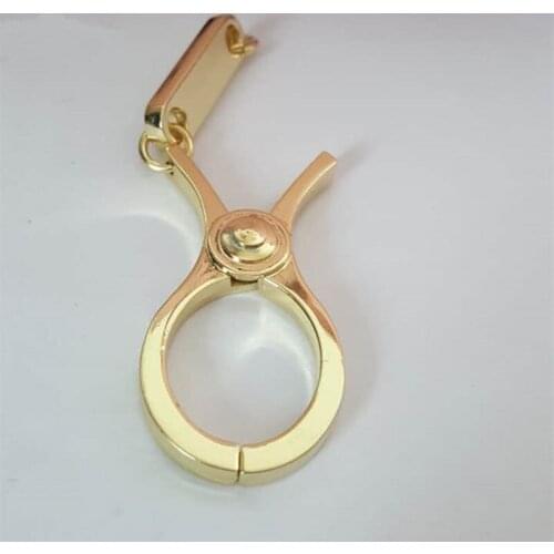 Fashion Scissor Shape Clasp Gold Metal Keychain Keyring Gift Bag Pendant Bag Hook DIY For Fashion Jewelry Dec Accessory
