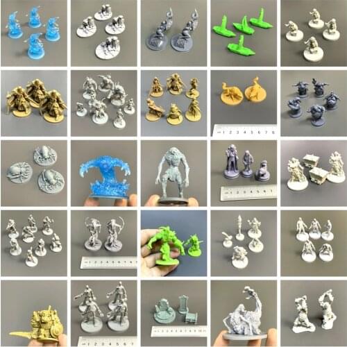 Board Game Miniatures Role Playing Figures Zomibicide Survivors Green Horde Warriors Bloodborne Spider Monster Model Toys