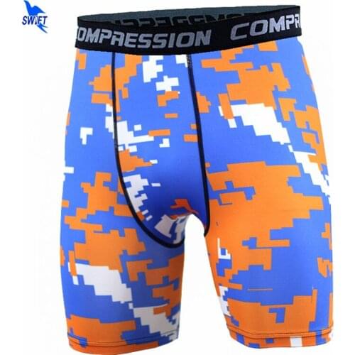 New Cammouflage Men Gym Clothes Male Compression Tight Quick-drying Shorts Running Riding Jogging Fitness Leggings Short Pants