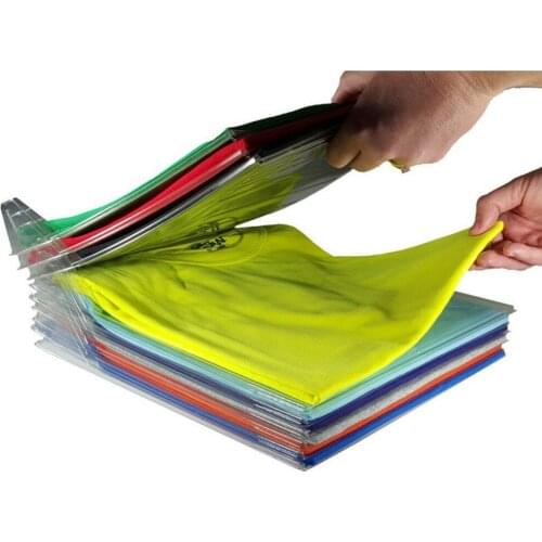 T shirt clothes organizer Closet Storage Travel clothes Organization System TShirt Folding Board Home necessity Organizer