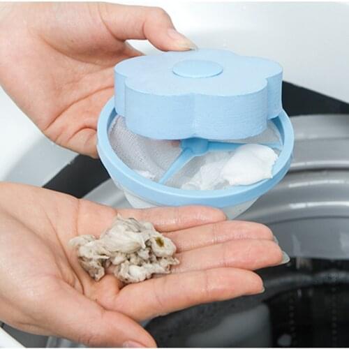 Floating Pet Fur Catcher Laundry Lint & Pet Hair Remover Catcher Remover Tool for Washing Machine Household Tools Lint Filter Ba