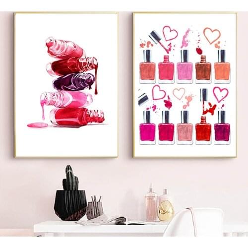 Poster Canvas Painting Wall Art Printed Nail Polish Makeup HD Wallpaper Nordic Style Modular Pictures For Living Room Home Decor