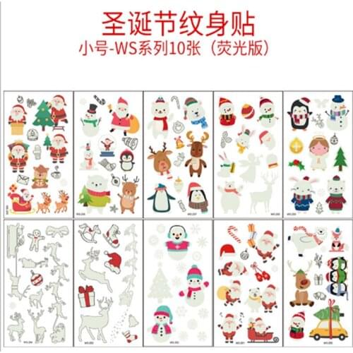 Christmas tatoo sticker for children