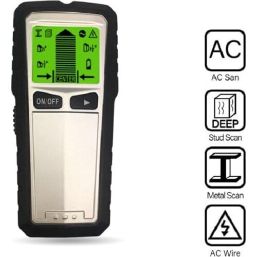 Handheld multifunctional LCD display wall line detector wall scanner precise positioning line finder cable depth metal detector