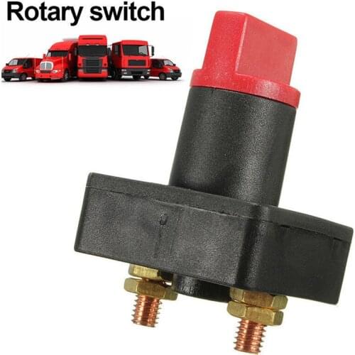 Battery Disconnect Kill Selector Switch 100A Battery Master Disconnect Rotary Cut Off Isolator Kill Switch Car Van Boat j16