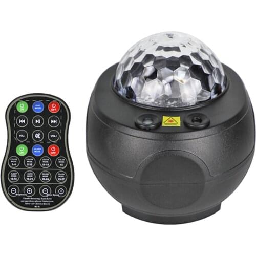 LED Laser Projector Light Bluetooth-compatible Music Player Remote Control Disco Stage Lamp Children Bedroom Star Night Lamp
