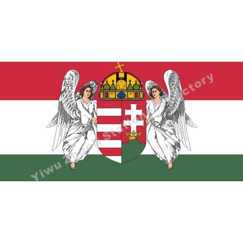 Hungary kingdom 1867-A Flag 150X90cm (3x5FT) 120g 100D Polyester Double Stitched High Quality Banner Ensign Free Shipping