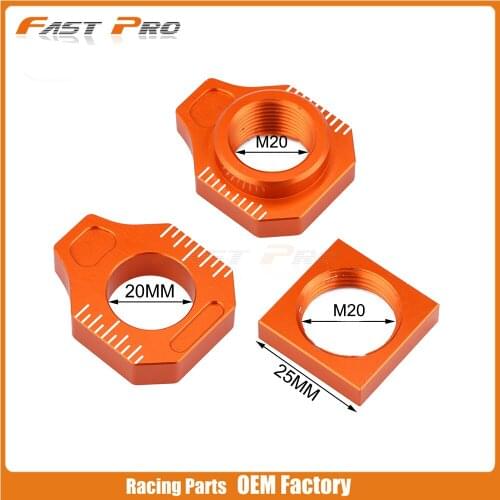 CNC Rear Chain Adjuster Axle Block For KTM SX85 SX 85 FREERIDE250F 2015 2016 2017 2018 2019 15 16 17 18 19