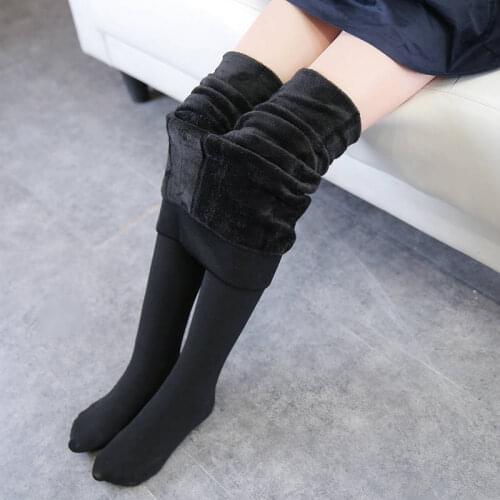 Winter Thicken Velvet Tights Baby Girls Dance Tight Pantyhose Solid Color Polyester Stocking Kids Clothes Children Pantyhose