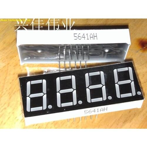 100pcs/LOT 4bit Common Cathode Digital Tube 0.56 inches. 7 segment red Common Anode LED Digital tube