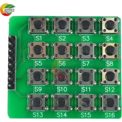 4x4 4*4 Matrix Keypad Keyboard module 16 Botton mcu For Arduino atmel S1/2 Diy Kit Electronic PCB Board Module