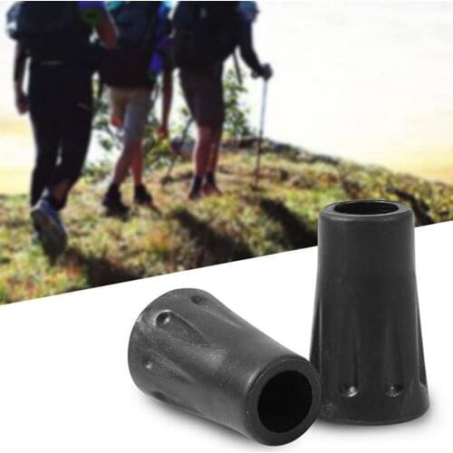 5pcs Nordic Walking Pole Trekking Pole Tip Protectors Buffer Tips Pads For Hiking End Stick Replacement Rubber V5D7