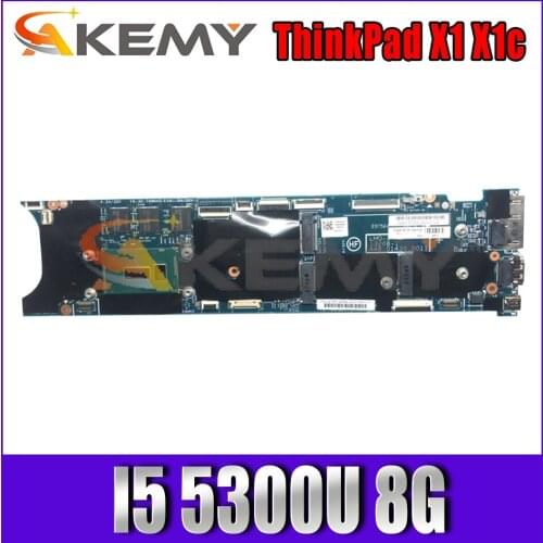 Akemy For Lenovo ThinkPad X1 X1c Laptop PC Motherboard LMQ-2 MB 13268-1 I5 5300U 8G Quality Assurance 100% Test OK