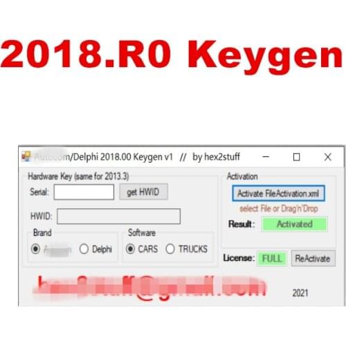 Delphi 2018.R0 keygen 2018.R0 activator delphis 150e multidiag Key for vd ds150e with car and truck