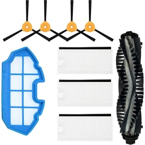 EAS-Primary Filters HEPA Filter for MOOSOO MT720 MT710 MT501 Robot Vacuum Cleaner Main Roller Brush Side Brushes Accessories