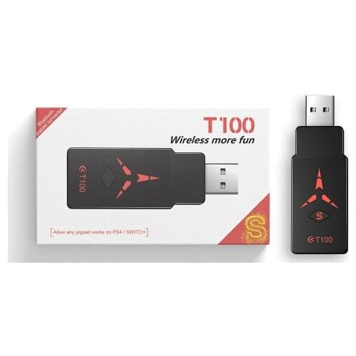 For PS4 Xbox One Switch Pro Wireless Bluetooth Controller Converter Adapter to PC Switch Wireless Gamepad Converter COOV T100S