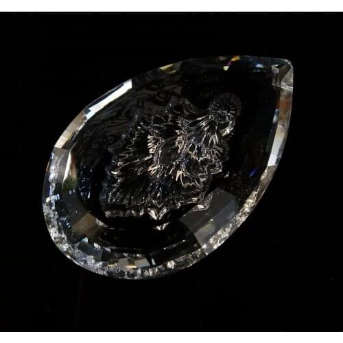1piece/lot 89mm Crystal Chandelier Part Pendant Clear Glass Chandelier Replacement Parts