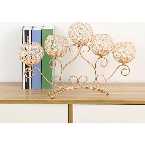 Crystal Candle Holder Candlestick Wedding Anniversary Candelabrum Decoration