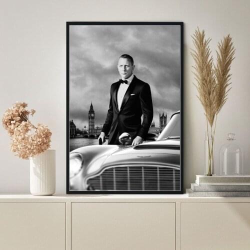 James Bond 007 Daniel Craig Classic Movie Poster Canvas Print Wall Painting Home Decoration ( No Frame )