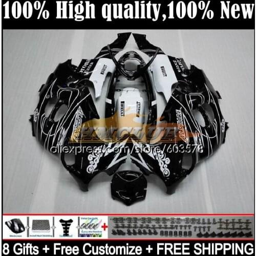 Body For SUZUKI KATANA GSX750F GSXF 600 750 1CL.17 GSXF600 03 04 05 06 07 GSXF750 2003 2004 2005 2006 2007 Fairing Black white